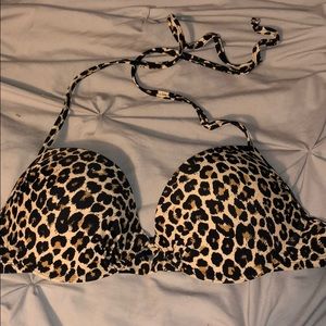Cheetah print bikini top
